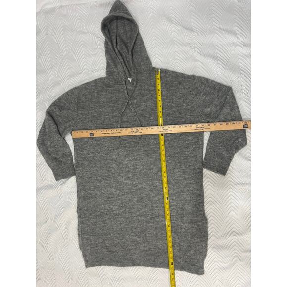 H&M Soft Long Hooded Tunic Sweater S XL Cozy Acrylic Wool Blend Great Condition - Picture 10 of 12